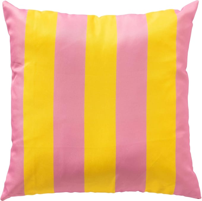 Textino - APOLLO - buitenkussen 45x45 cm - gestreept - Quince - geel, roze