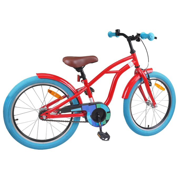 vidaXL - Kinderfiets - 22 - Inch - voor - 7-12 - jaar - oud - Rood
