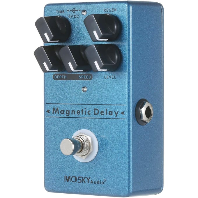 MOSKYaudio Vertraging Galm Effect Pedaal Gitaar Effecten Vertraging Effect Pedaal blauw