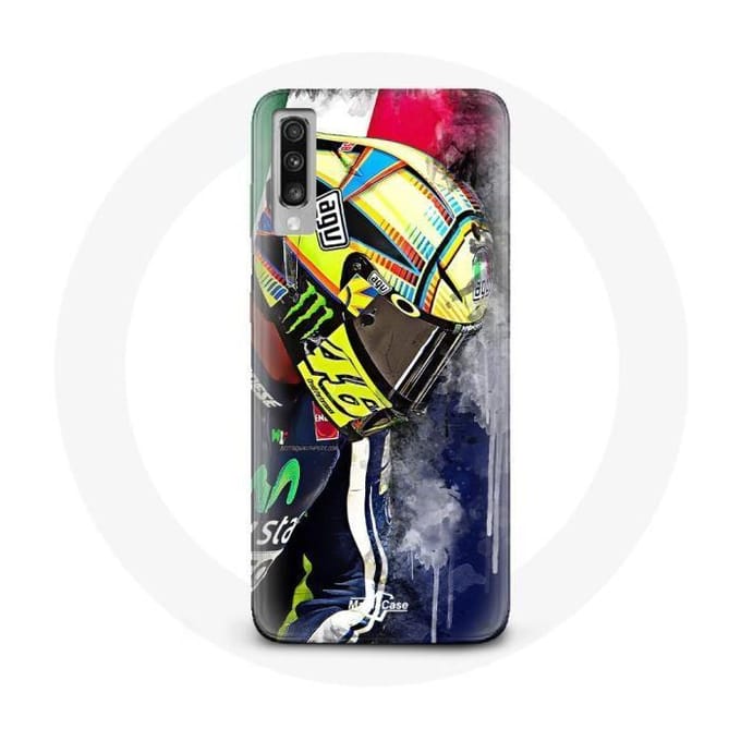 Case voor Samsung Galaxy A50 Valentino Rossi Kampioen snelheidsbestuurder