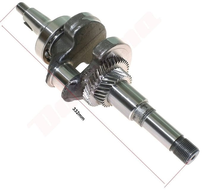 Krukas passend op HONDA GX390 THREAD L332mm ( 13310-ZF6-W20 )