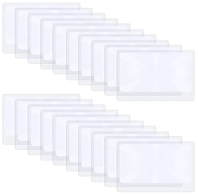 20 Stuks 3X Vergrootglas Pocket Lens voor Lezen en Sieraden