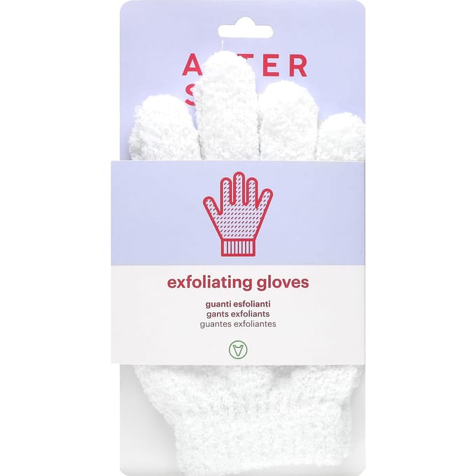 AfterSpa, Exfoliërende Handschoenen, 1 Paar white