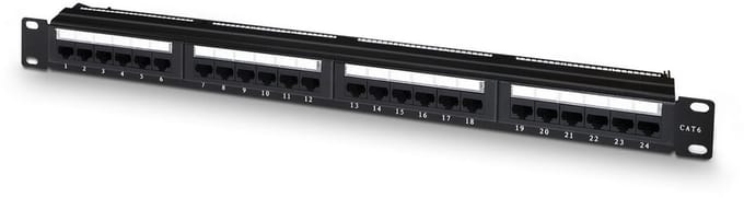 Patch Panel 24 UTP-Poorten Categorie 6 Aisens A141-0509