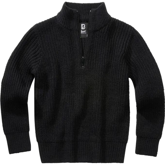 Brandit Sweatshirt voor kinderen - Kids Marine Troyer - voor Kinderen - zwart