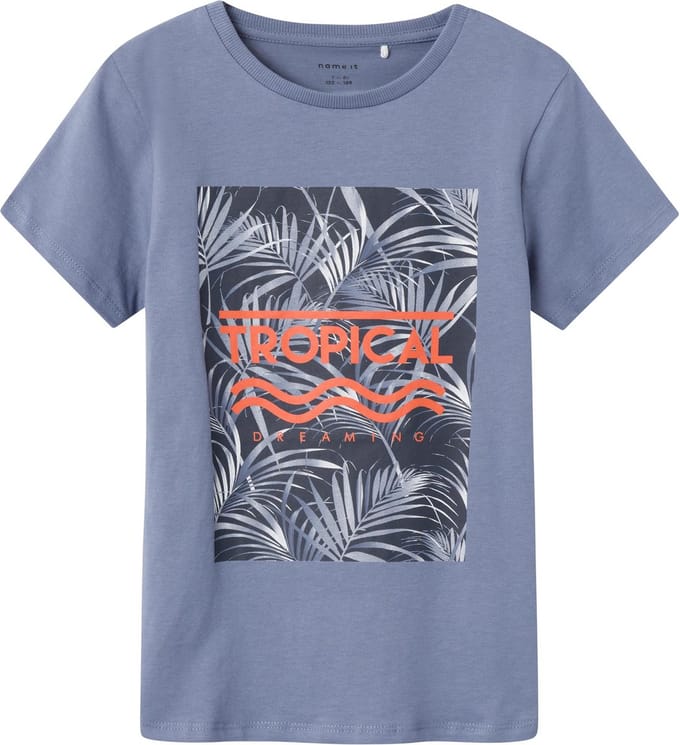 Name it t-shirt jongens - blauw - NKMhenne - maat 116