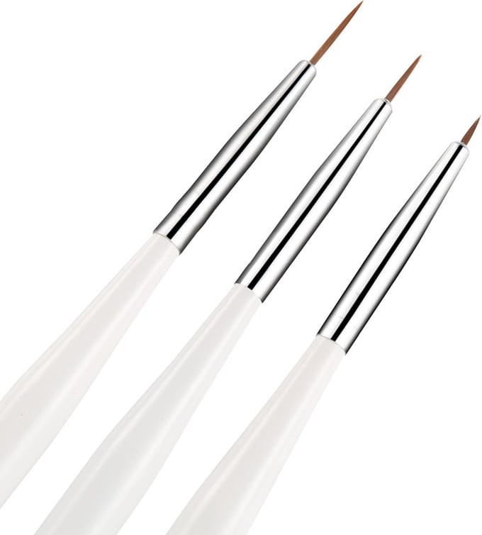 Striper nail art penseel/Nail art kwast/3 stuks