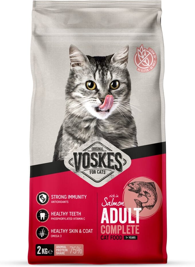 Voskes Kattenbrokken Adult Zalm 2 kg