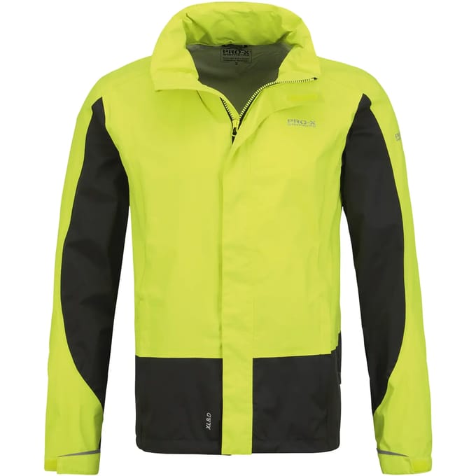 Pro-x Elements Outdoorjas Lennard Heren Polyamide Neon Geel Mt M