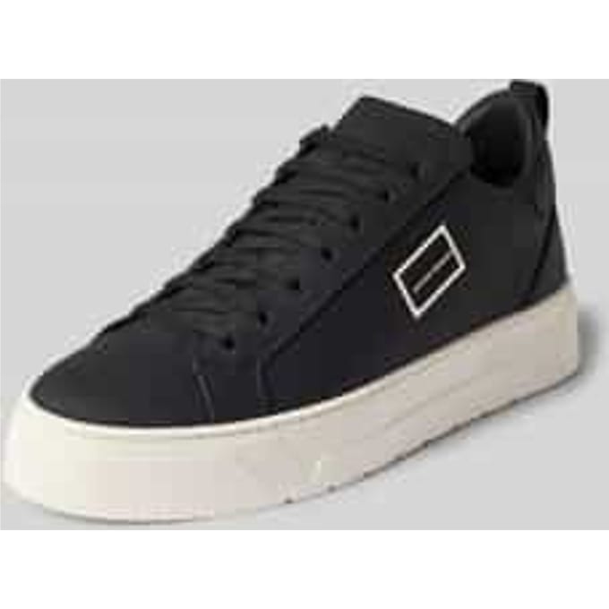 Sneakers van echt leer met slangenprint
