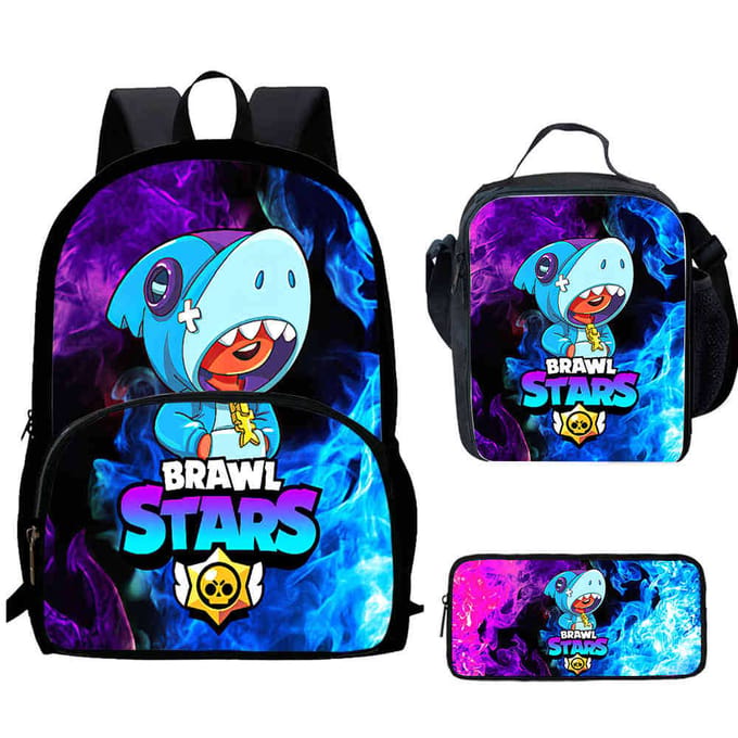 Brawl Stars Schooltas Hoge Definitie Print Multi-Functioneel Lichtgewicht Rugzak
