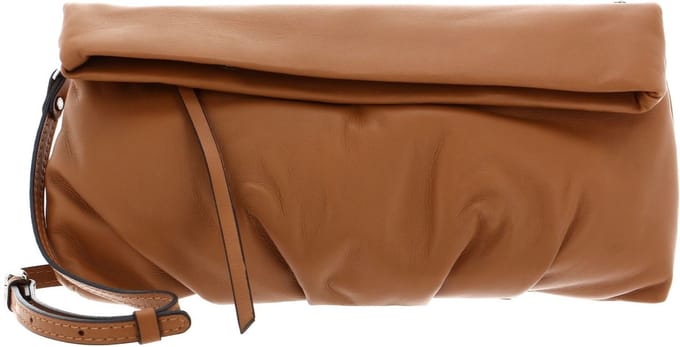 GIANNI CHIARINI Schoudertas Koppeling Cherry Pochette Toffee Lichtbruin