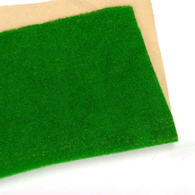 Kunstgras Tapijt - Grasmat Model - Landschapsarchitectuur Modellering - Architecturale Indeling - 36 x 36 x 4 cm - Medium Groen