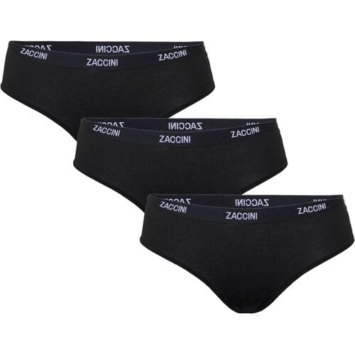 Zaccini Dames Hipsters 3-pack Black-S