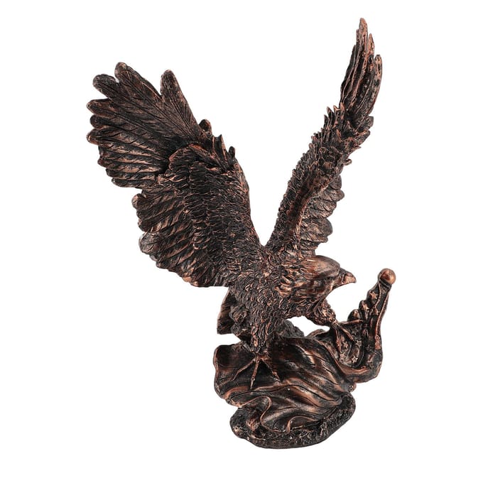 Adelaar Hars Beeld Sculptuur Ornament Dier Figuur Modern Decor Bureau Decoratie black