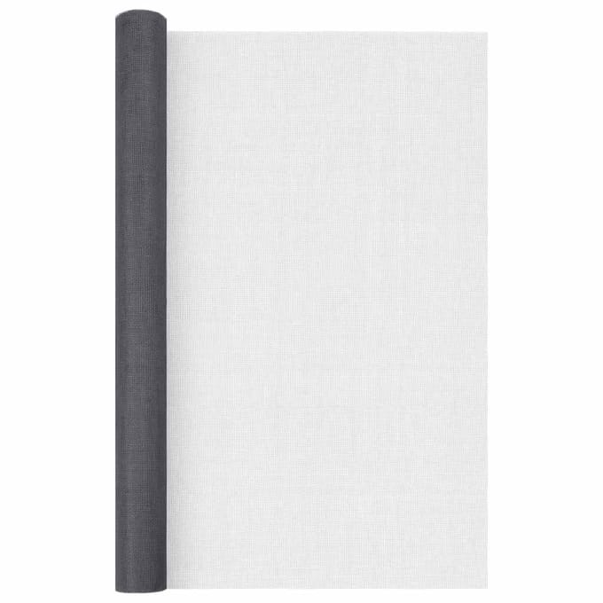 vidaXL - Gaas - 80x1000 - cm - glasvezel - grijs