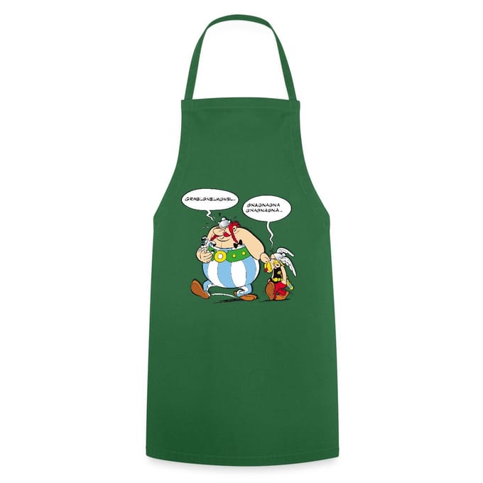Asterix & Obelix En Idefix Kwebbelende Trio Keukenschort
