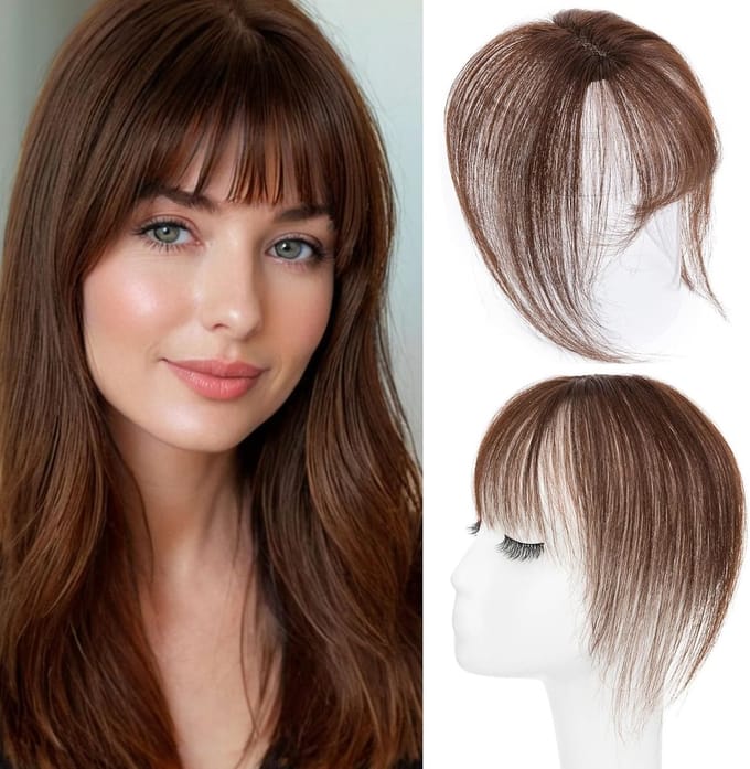 Clip in Pony - Mocha Brown - 21g - Echt Haar - Voor Vrouwen