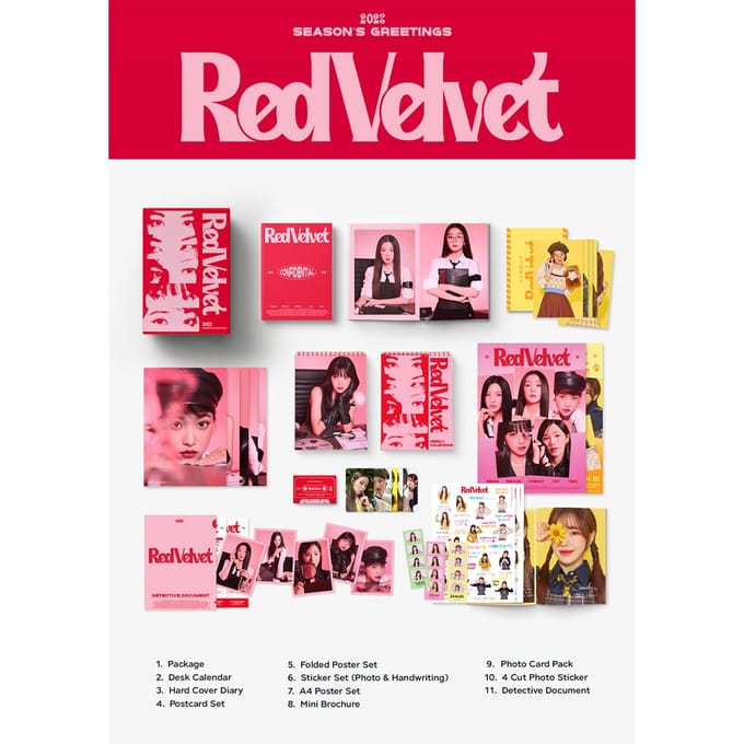 Red Velvet - 2023 Seizoensgroeten pink