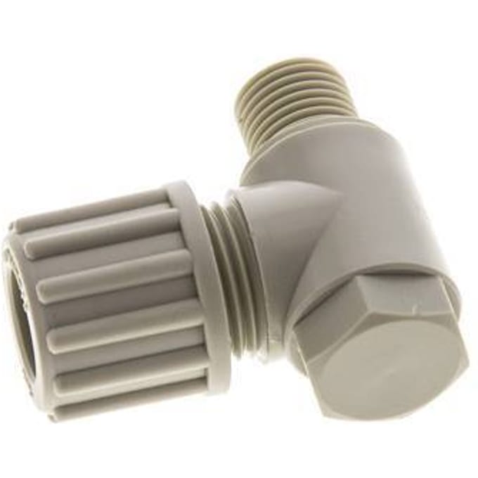 12x10mm & G1/4'' PP L-Vorm Knelfitting Buitendraad Banjo Bout 10bar