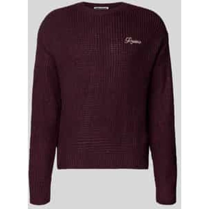 Gebreide pullover met ronde hals