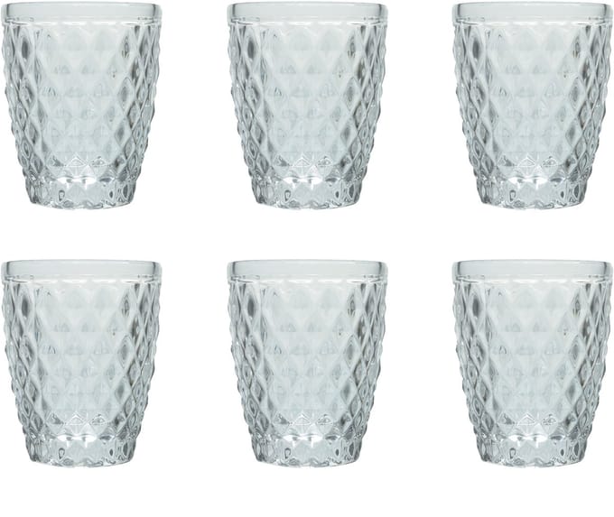 Medard de Noblat - Diamond - Glas 22 cl - Doorzichtig - 6 delig