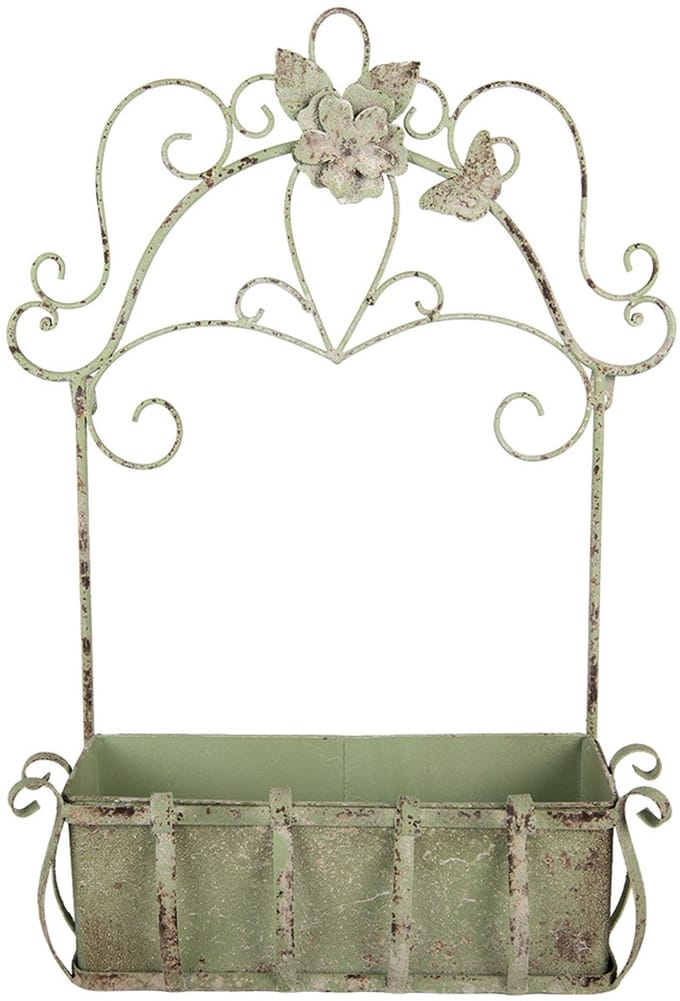 Clayre & Eef Planthouder 44x15x58 cm Groen Metaal