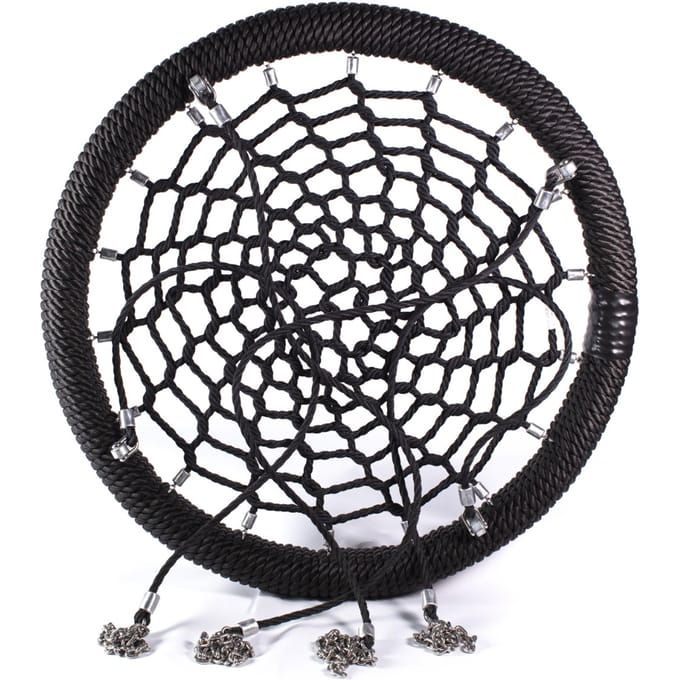 Intergard Nestschommel vogelnestschommel zwart voor openbare speelplaatsen 120cm