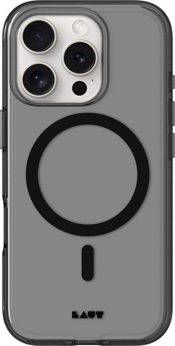 LAUT Crystal-M iPhone 16 Pro Case – Black Crystal