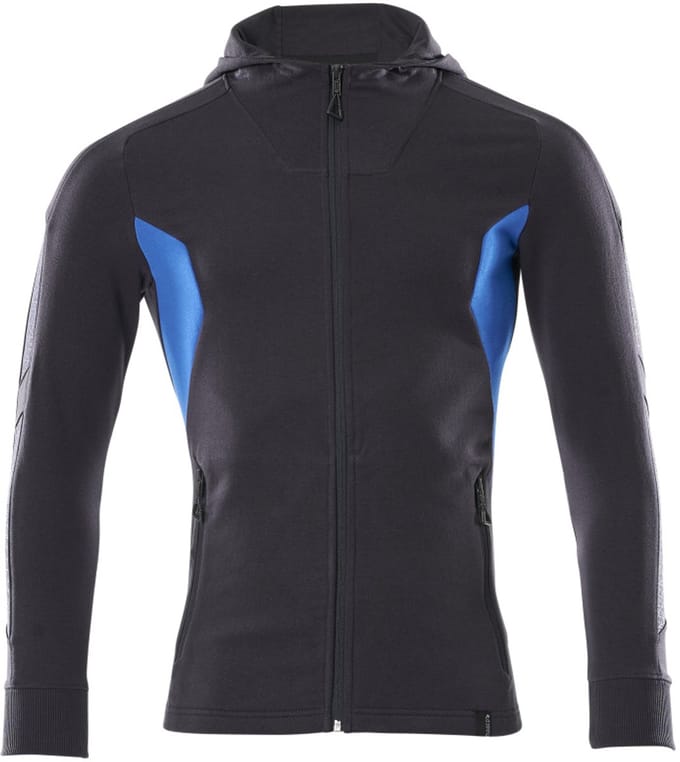 Mascot Accelerate Capuchontrui met rits 18584-962 - donkermarine/helder blauw - XL