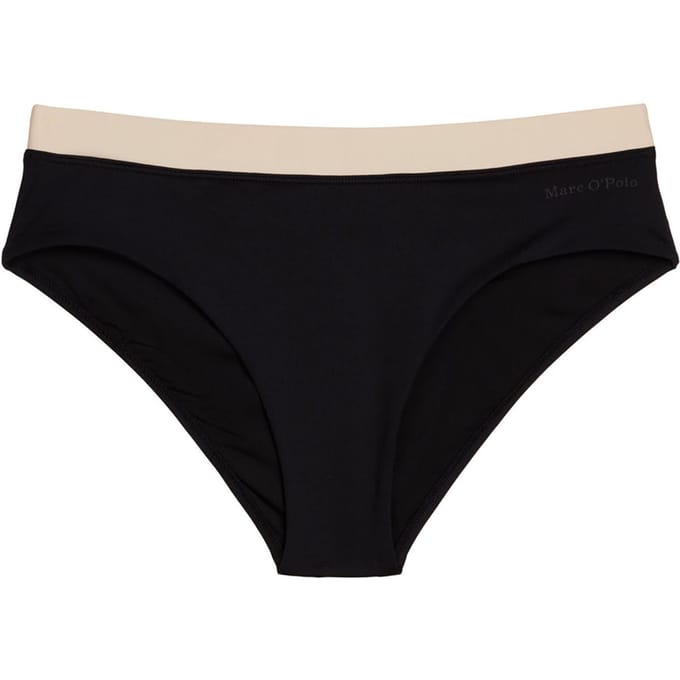 Bikini slip met labelopschrift model 'CONTRAST BINDING PANTY'