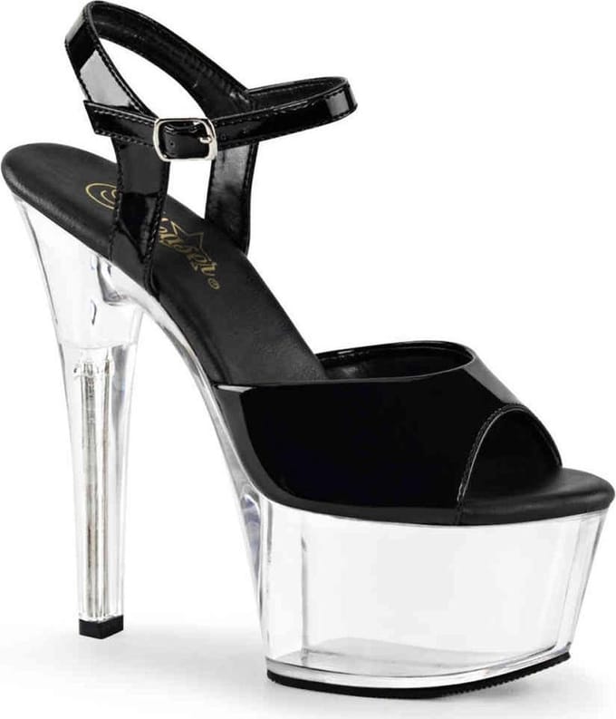 EU 44 = US 13 | ASPIRE-609 | 6 Heel, 2 1/4 PF Vegan Friendly Ankle Strap Sandal