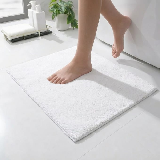Casilin Havana WC-mat - 60 x 60 cm - Antislip - Wit