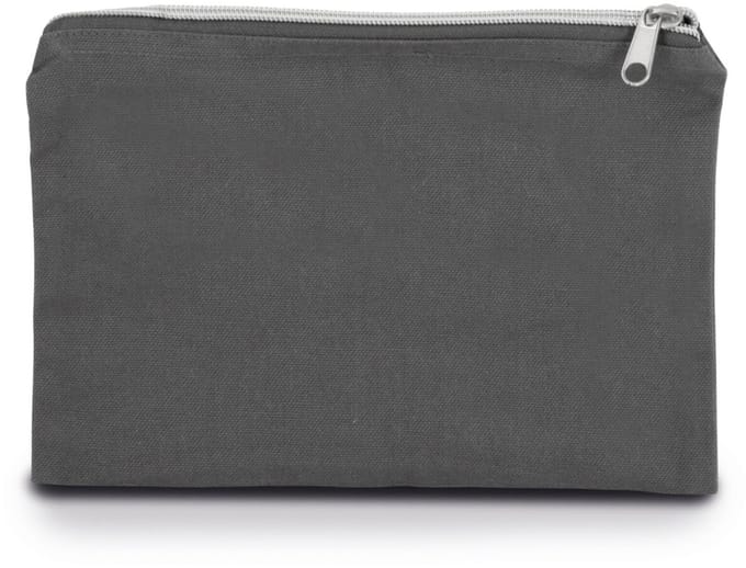 Kimood Tasje van canvaskatoen - middelgroot model KI0721 - Grey / Silver - One size