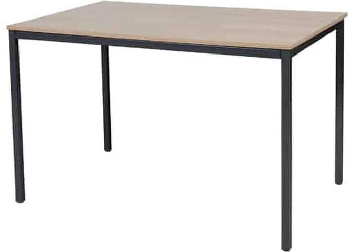 Bureautafel - Domino Basic 160x80 Eiken - wit frame