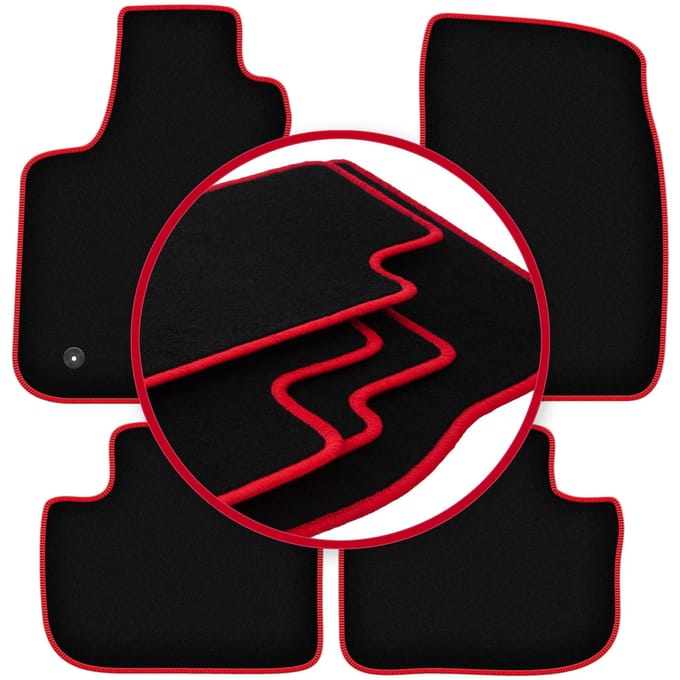 CARLUX-RED automatten voor: Dodge Charger coupé (2006-2010)