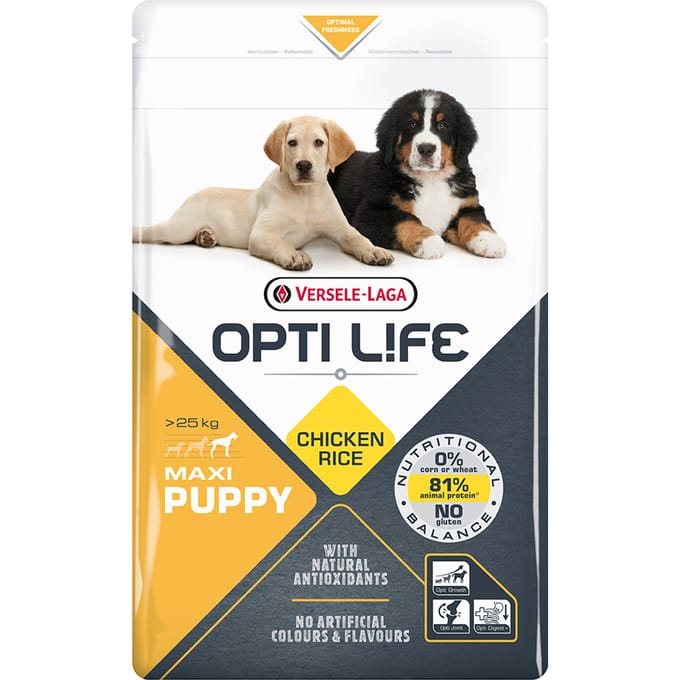 2x12,5kg Puppy Maxi Opti Life Hondenvoer