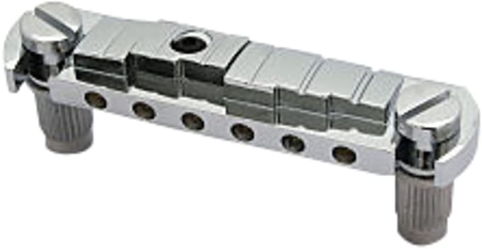 Göldo Wraparoen Bridge Aluminium Chrom adjustable g/h String - Gitaaronderdeel