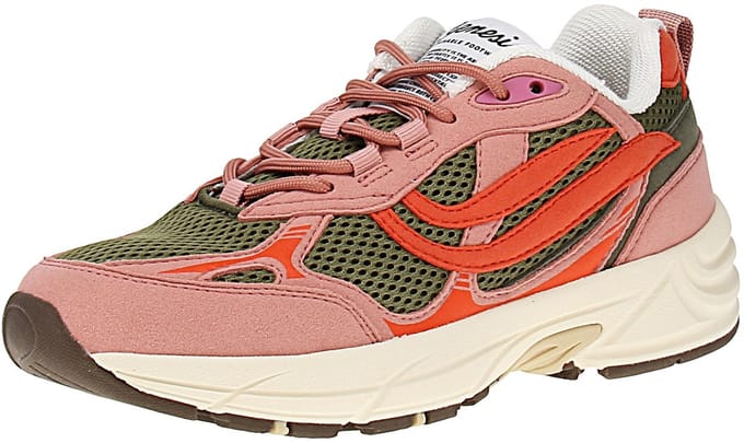Genesis 1005965 G-Eco`99 Multi Colour - Damessneaker - Oudroze-Olijf-Oranje