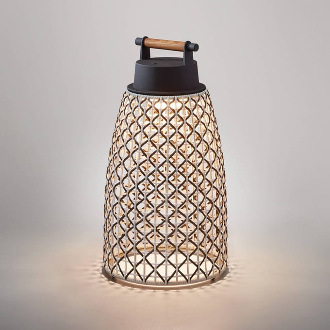 Bover Nans M/49/R Accu-tafellamp voor buiten bruin