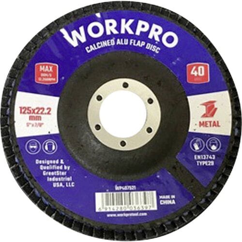 WorkPro WP407521 Lamellenschuurschijf Diameter 125 mm 10 stuk(s)