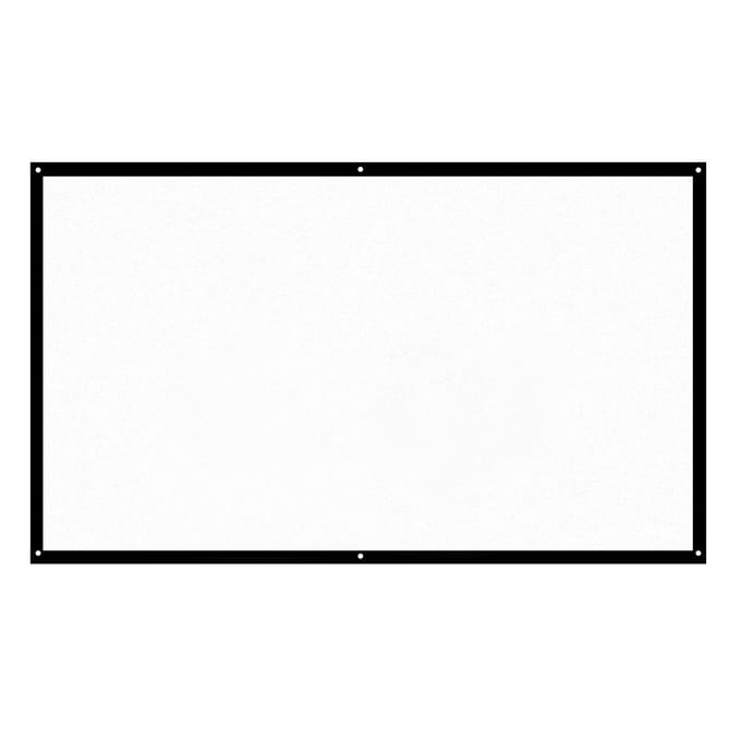 120''/100''/84''/70''/60'' Draagbaar projectorscherm HD 16:9 Diagonaal Projectiescherm Opvouwbaar 70 inch wit