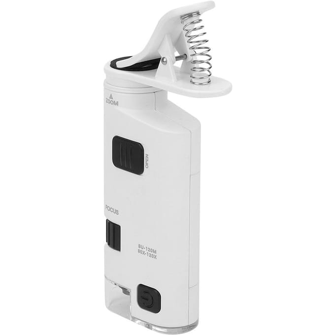 80 120X LED Mobiele Telefoon Microscoop Mini Smartphone Lens Vergrootglas Verstelbare Zoom