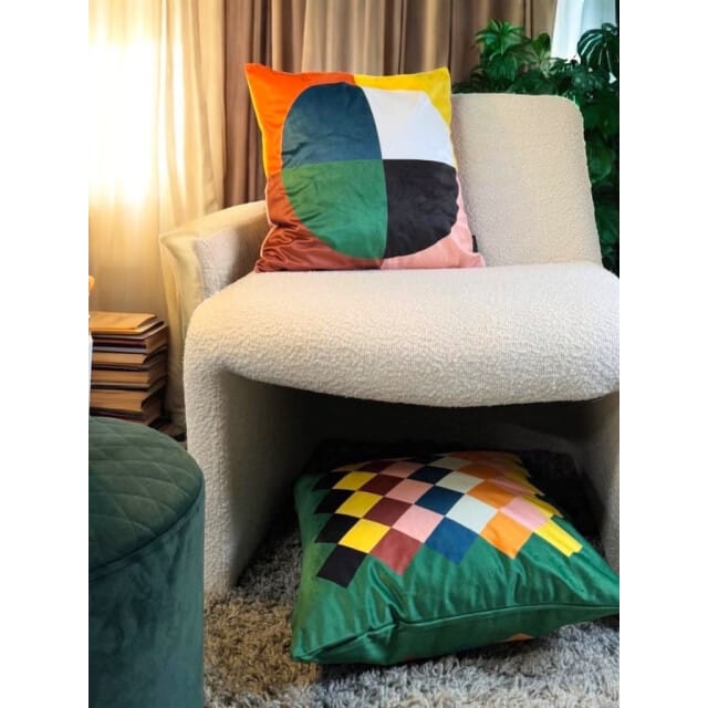 NOVÉE Sierkussen velvet retro #2 | 45 x 45 cm | polyester