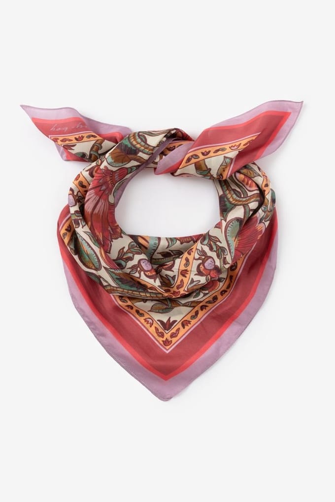 Sissy-Boy - Rode sjaal met bloemenprint