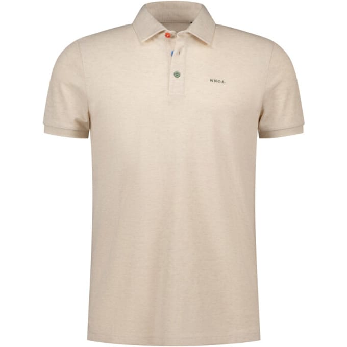 NZA Polo Hawera Melange Ecru - Maat 3XL - Heren