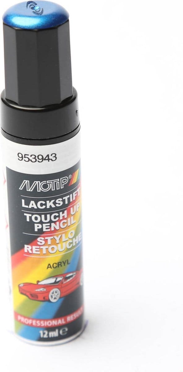 Motip 953943 - Auto lakstift - Blauw Metallic - 12 ml