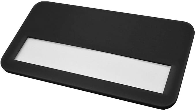 CombiCraft blanco plastic naambadge met magneetsluiting zwart - 5 stuks