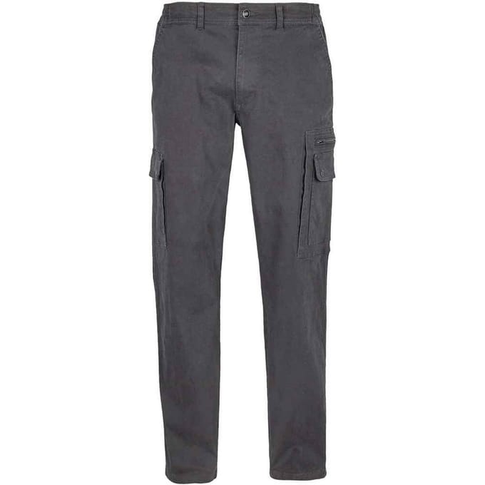 SOLS Heren Docker Stretch Cargo Broek (Donkergrijs)