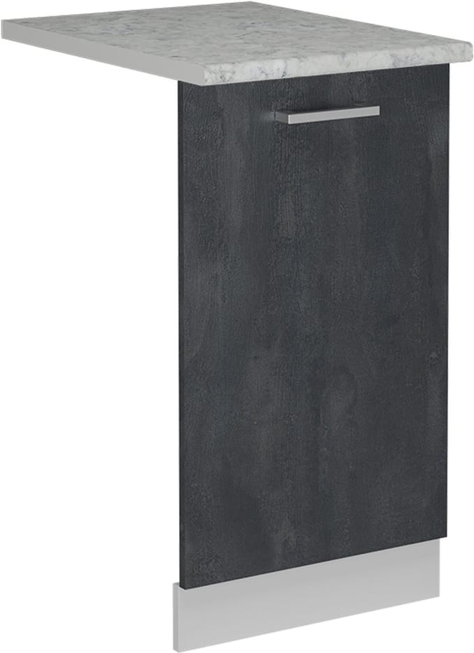 Vicco R-Line Vaatwasserfrontpaneel – 45 cm, WB Marmer Zwart beton